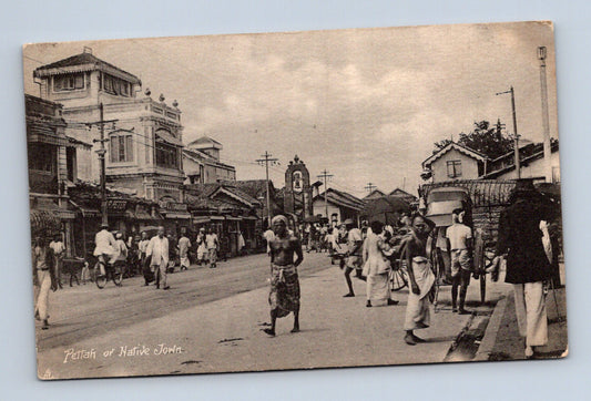 Pohlednice Srí Lanka Colombo Pettah ulice lidé (M30700)