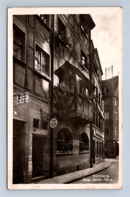 Pohlednice Německo Norimberk Hans Sachs-Haus 1941 (M30717)