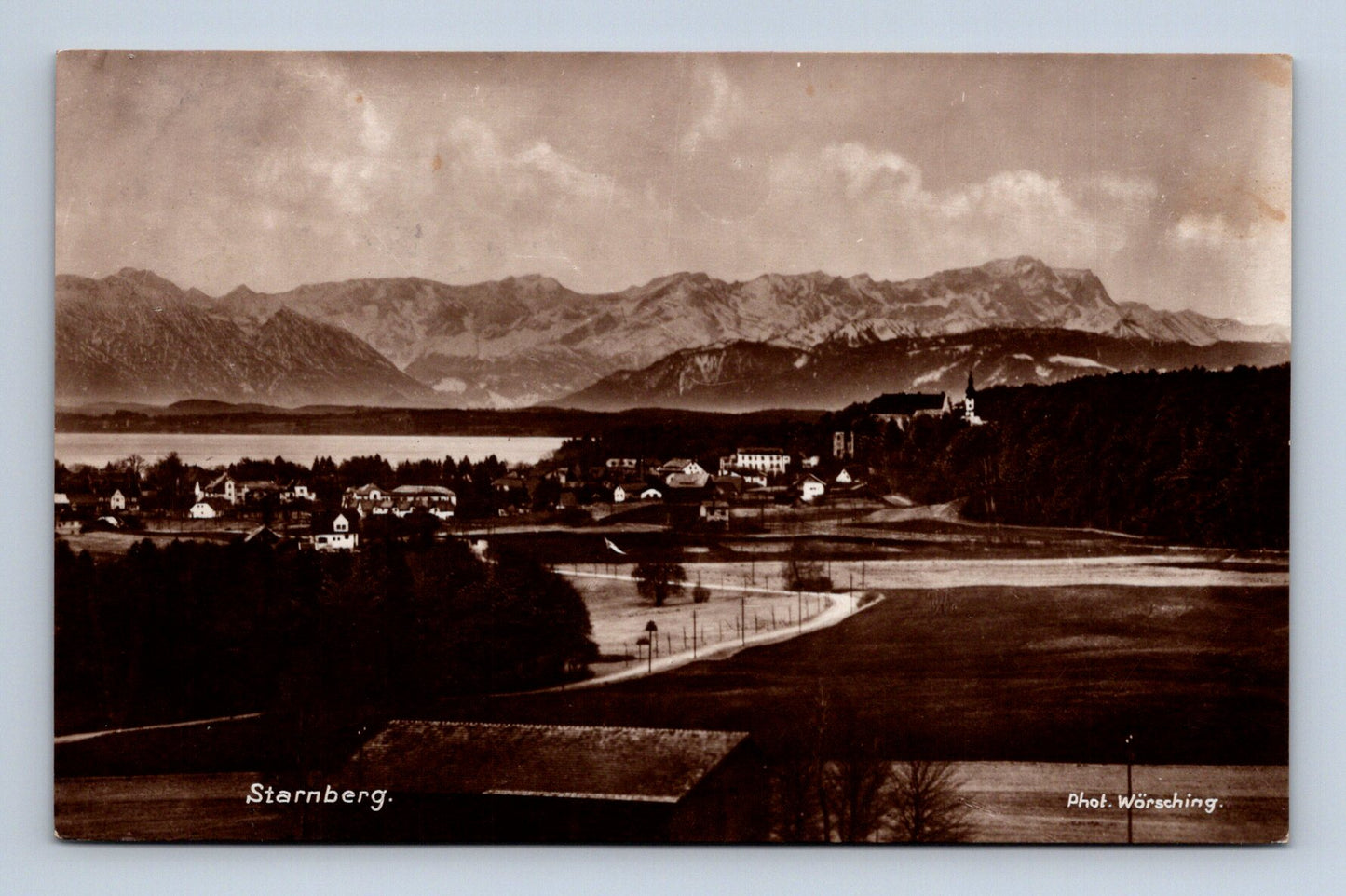 Pohlednice Německo Starnberg jezero Alpy 1919 (M30718)