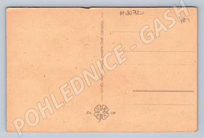 Postcard folk motif handmade text ethnography (M3072)