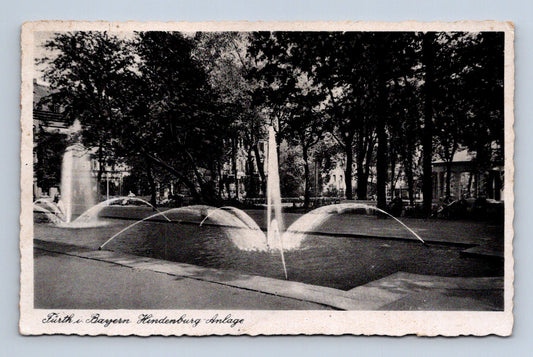 Pohlednice Německo Fürth Hindenburg Anlage (M30722)