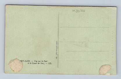 Pohlednice Egypt Port-Saïd přístav Suezský průplav (M30734)