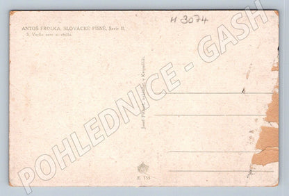 Postcard Antoš Frolka Slovak folk songs (M3074)