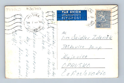Pohlednice Finsko Jokela nádraží 1973 (M30747)