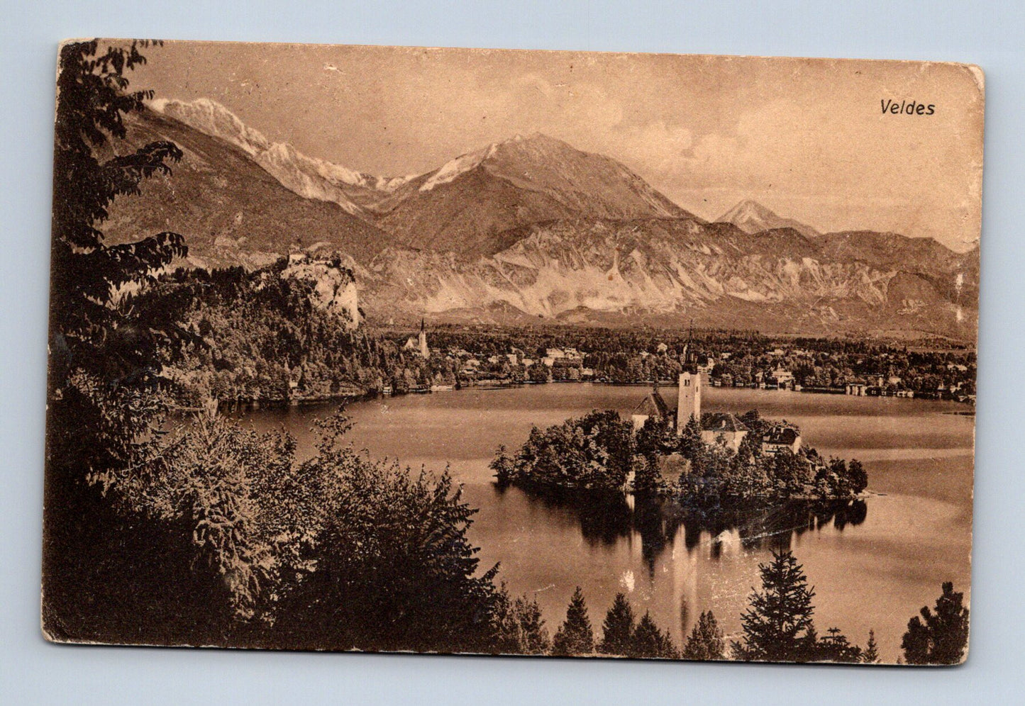 Pohlednice Slovinsko Bled jezero hrad 1908 (M30751)