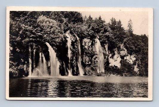 Pohlednice Chorvatsko Plitvická jezera vodopády 1928 (M30757)