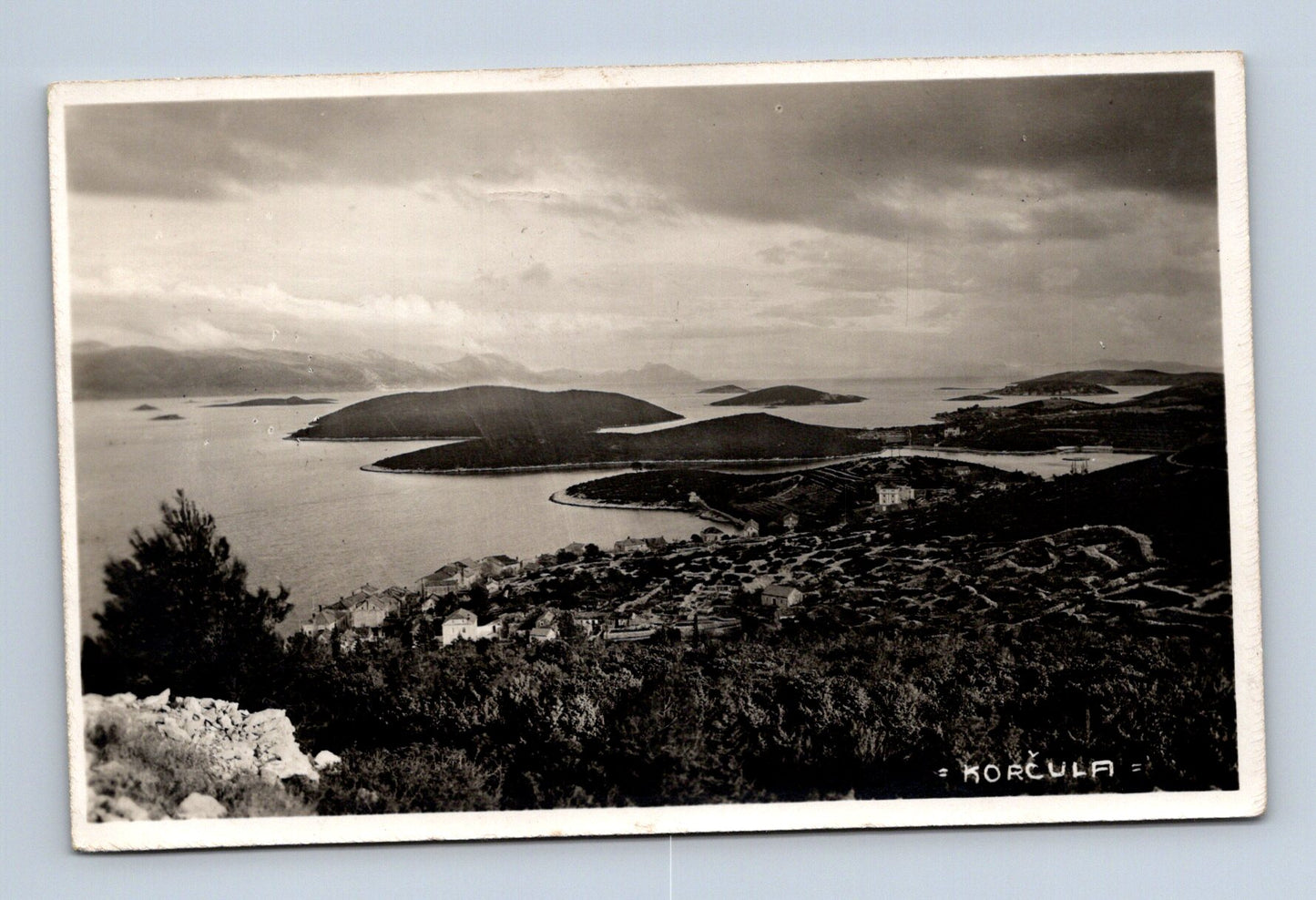 Pohlednice Chorvatsko Korčula pobřeží 1933 (M30759)