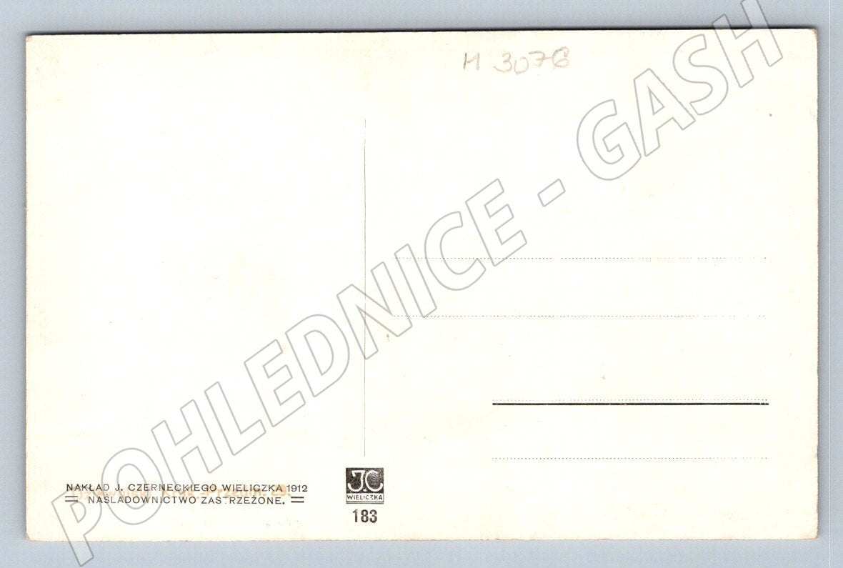 Postcard Wiosna 1912 traditional costume ethnography (M3076)