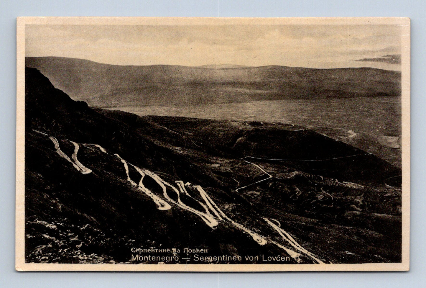 Pohlednice Černá Hora Serpentiny Lovćen (M30760)