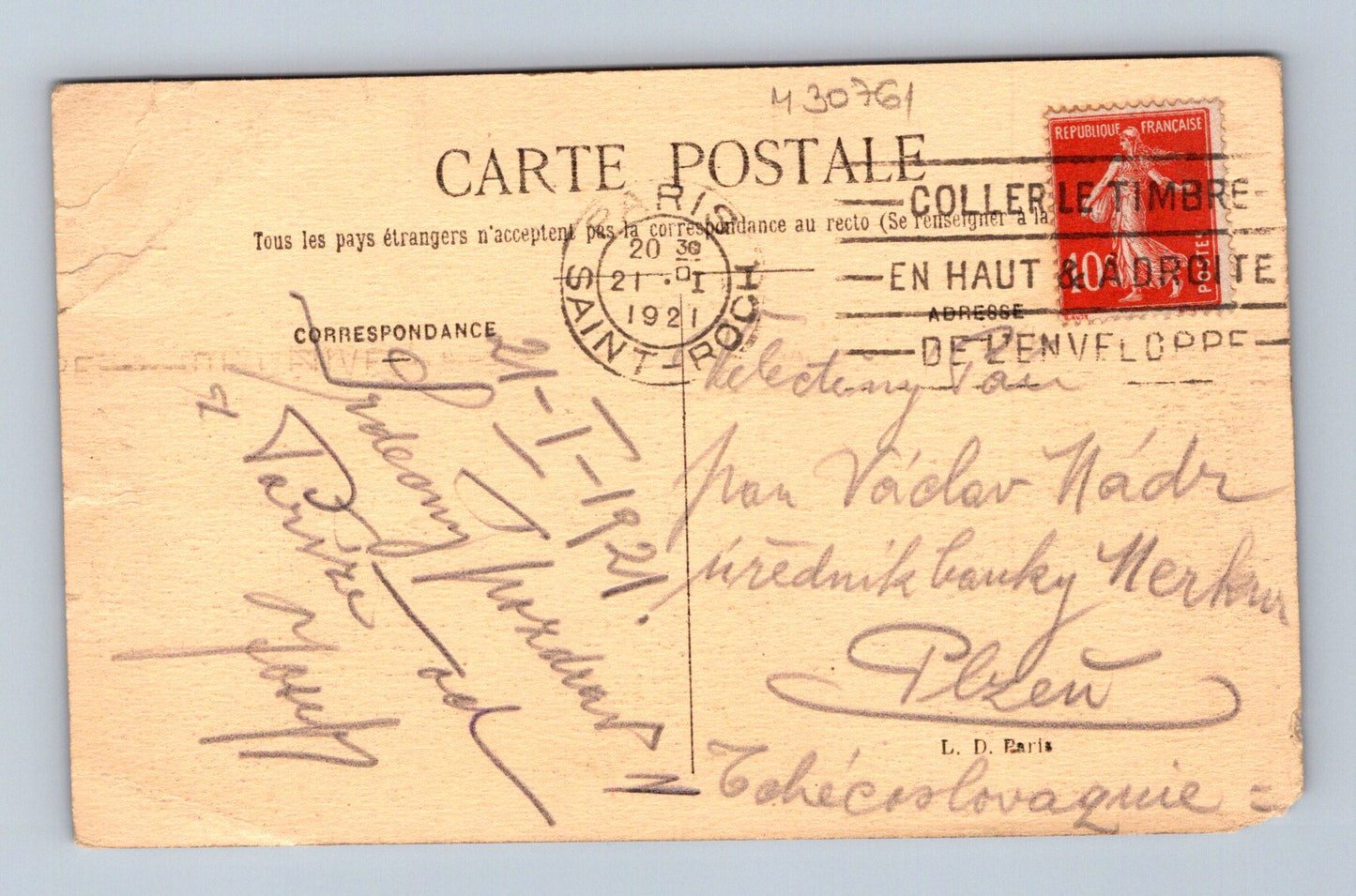 Pohlednice Francie Paříž Conciergerie a Sainte-Chapelle 1921 (M30761)
