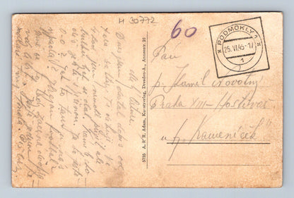 Pohlednice Německo Sächs. Schweiz Kaiserkrone 1945 (M30772)