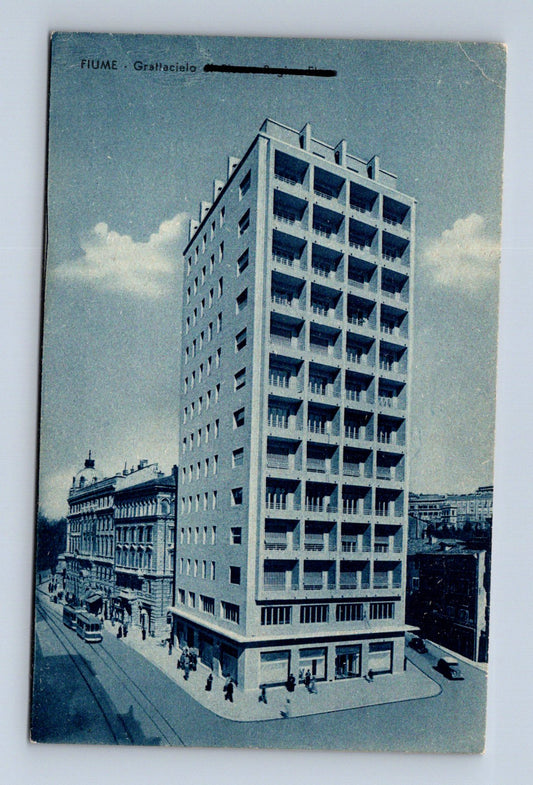 Pohlednice Itálie Fiume mrakodrap 1942 (M30778)