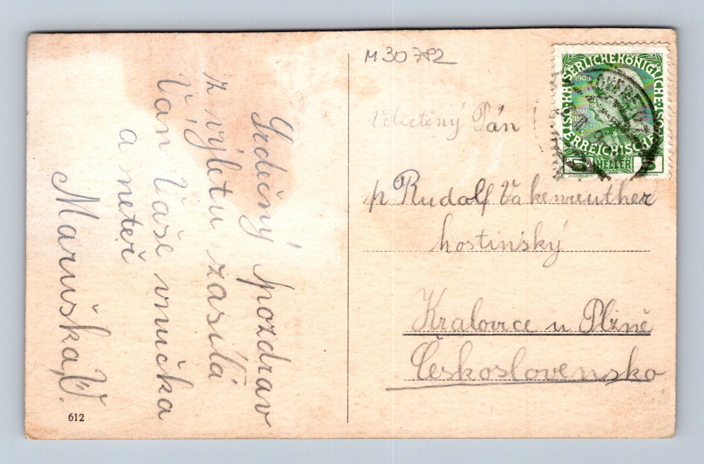 Pohlednice Německo Grosser Osser Schutzhaus 1904 (M30782)