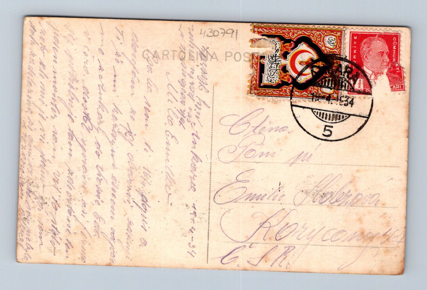 Pohlednice Turecko Ankara Gazi Çiftliği 1934 (M30791)