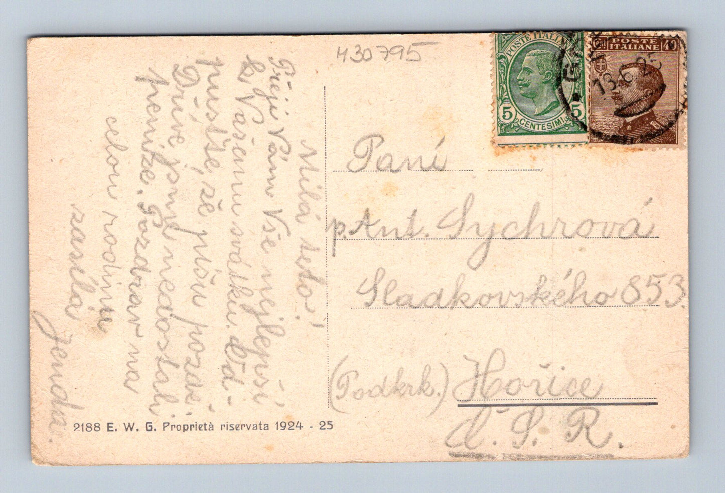 Pohlednice Itálie Grado koupaliště v moři 1925 (M30795)
