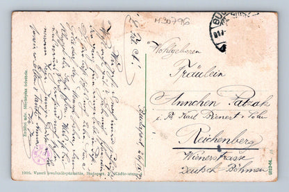 Pohlednice Maďarsko Budapešť jezdecká socha 1916 (M30796)