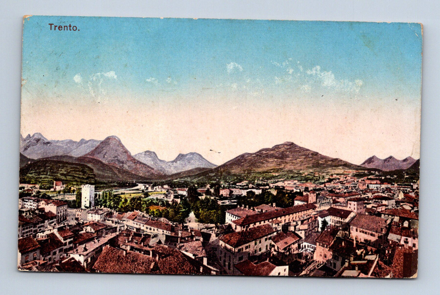 Pohlednice Itálie Trento panorama města (M30798)
