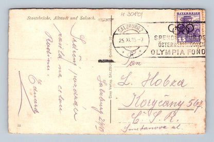 Pohlednice Rakousko Salzburg panorama 1935 (M30801)
