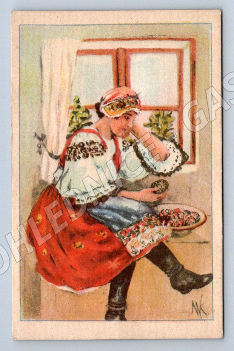 Postcard Miluša Kočová folk costume (M3081)