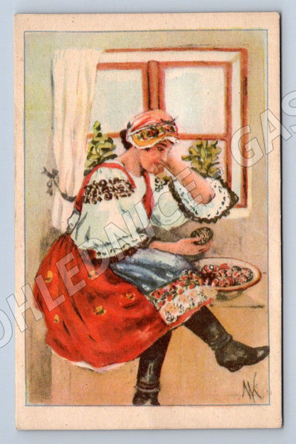 Postcard Miluša Kočová folk costume (M3081)