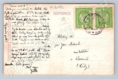 Postcard Velka u Domažlice folk costumes (M3082)