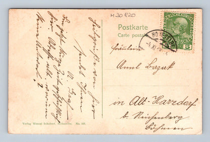 Pohlednice Vrchlabí klášterní kostel interiér 1908 (M30820)