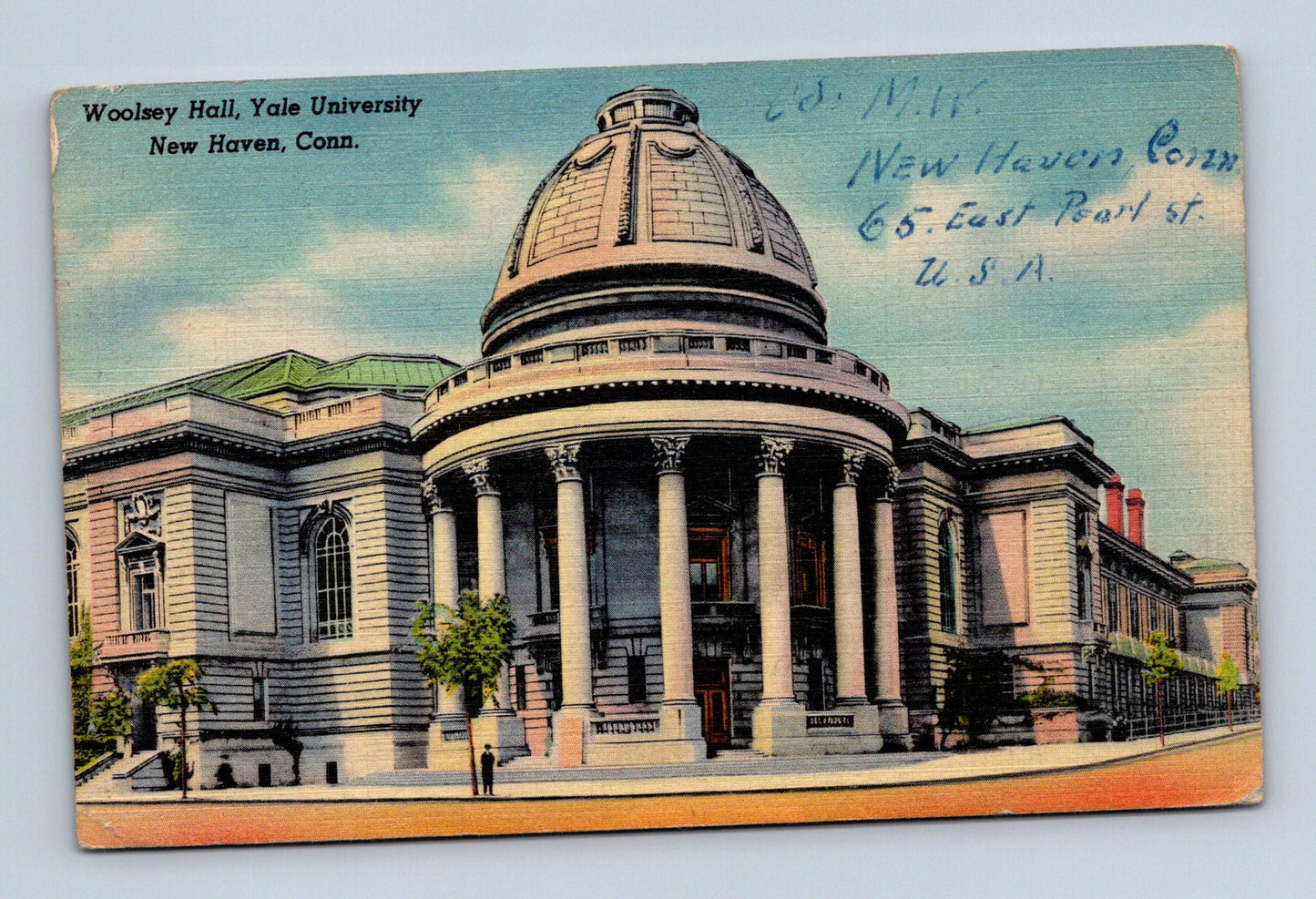 Pohlednice USA New Haven Woolsey Hall Yale Univ. 1904 (M30824)