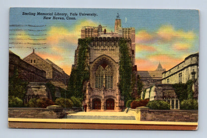 Pohlednice USA New Haven Sterling Memorial Library 1952 (M30827)