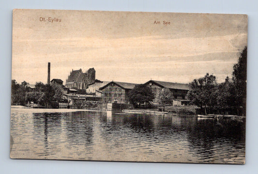 Pohlednice Polsko Iława (Dt.-Eylau) Am See u kostela (M30832)