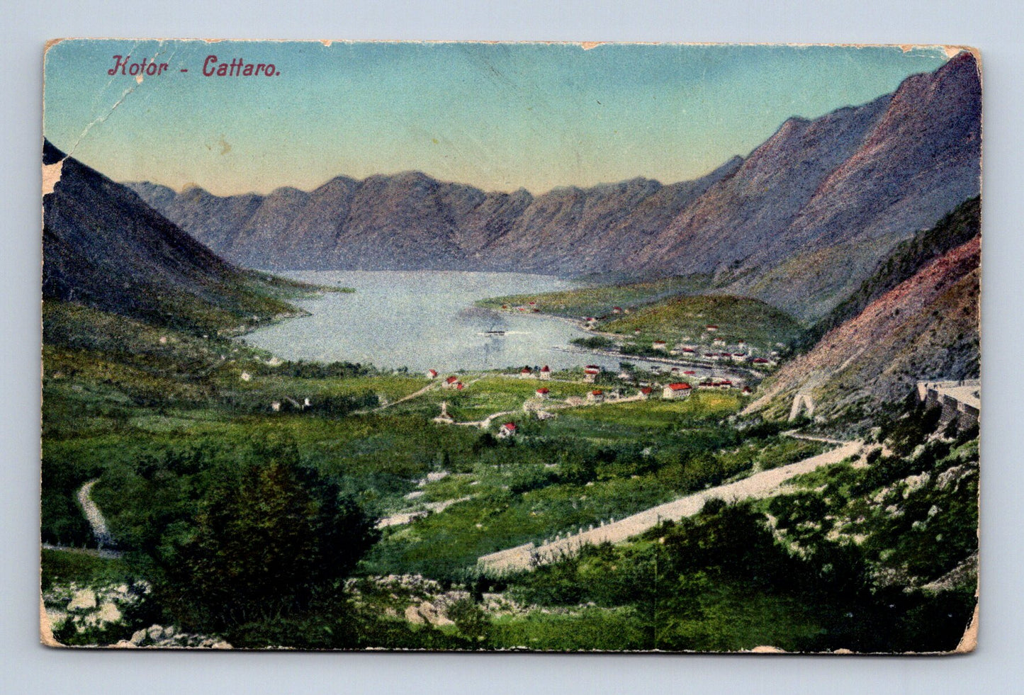 Pohlednice Černá Hora Kotor záliv 1917 (M30841)