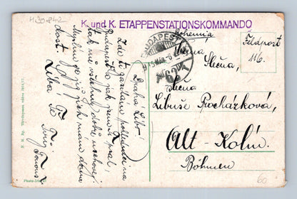Pohlednice Maďarsko Budapešť Miléniový pomník Városliget 1917 (M30842)