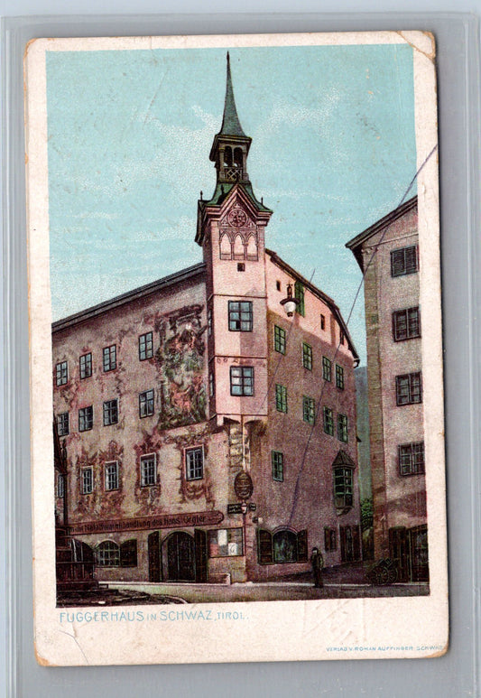Pohlednice Rakousko Schwaz Fuggerhaus 1913 (M30845)