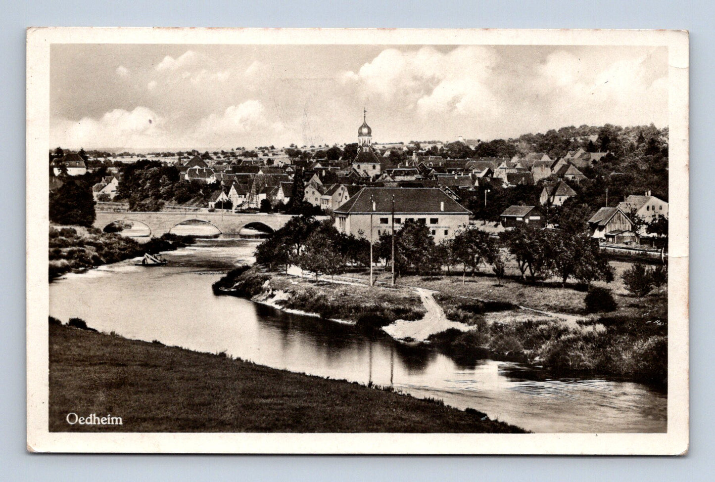 Pohlednice Německo Oedheim město 1944 (M30848)
