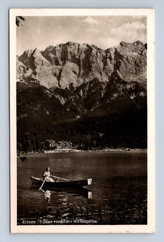 Pohlednice Německo Eibsee hotel Riffelspitze 1913 (M30849)