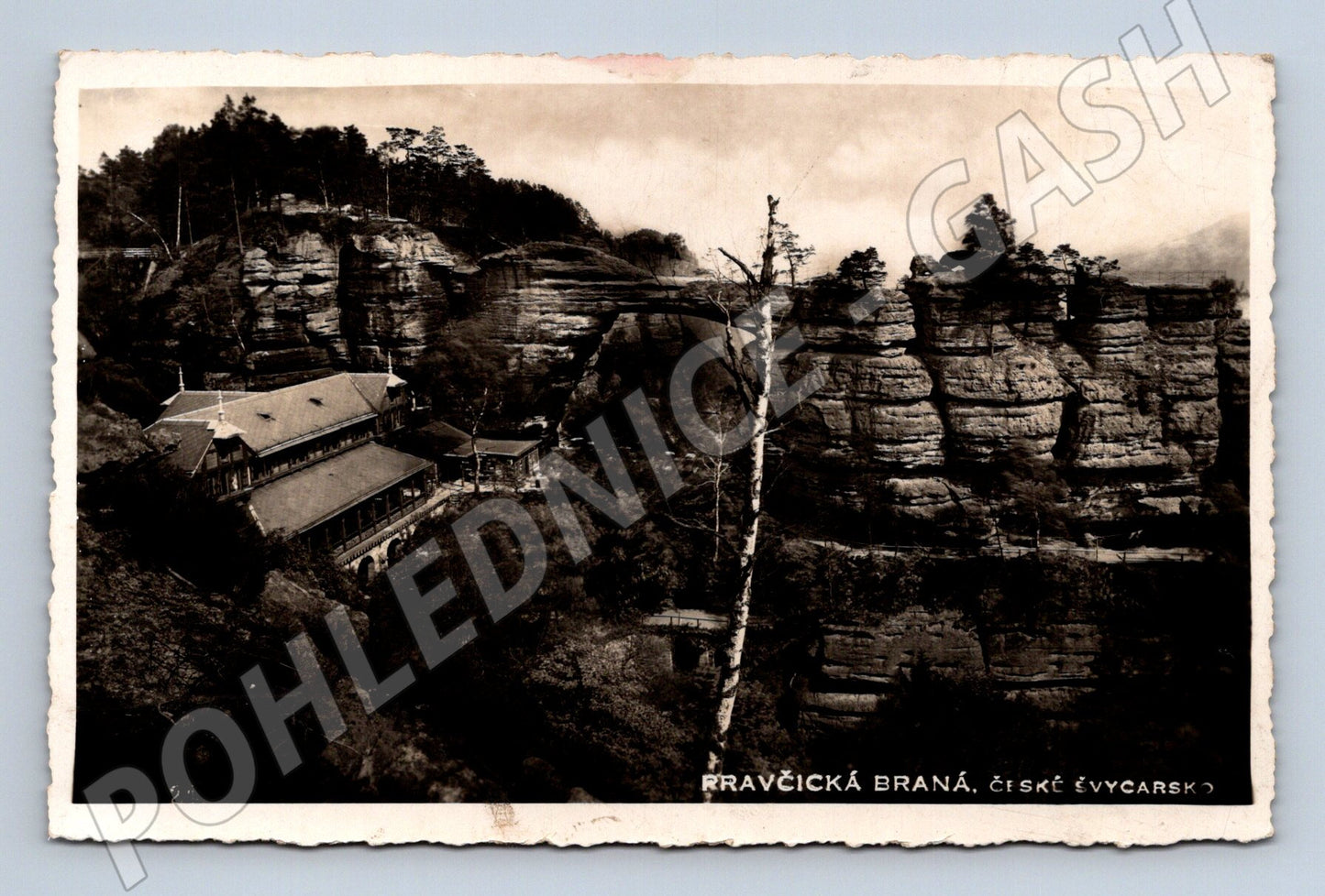 Pohlednice Pravčická brána České Švýcarsko 1937 (M30861)