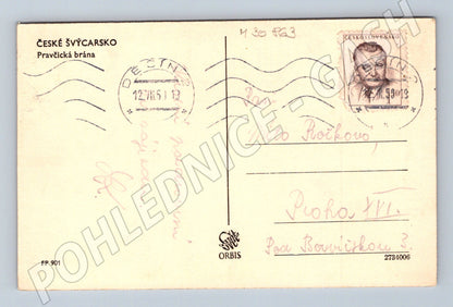 Pohlednice Pravčická brána 1951 (M30863)