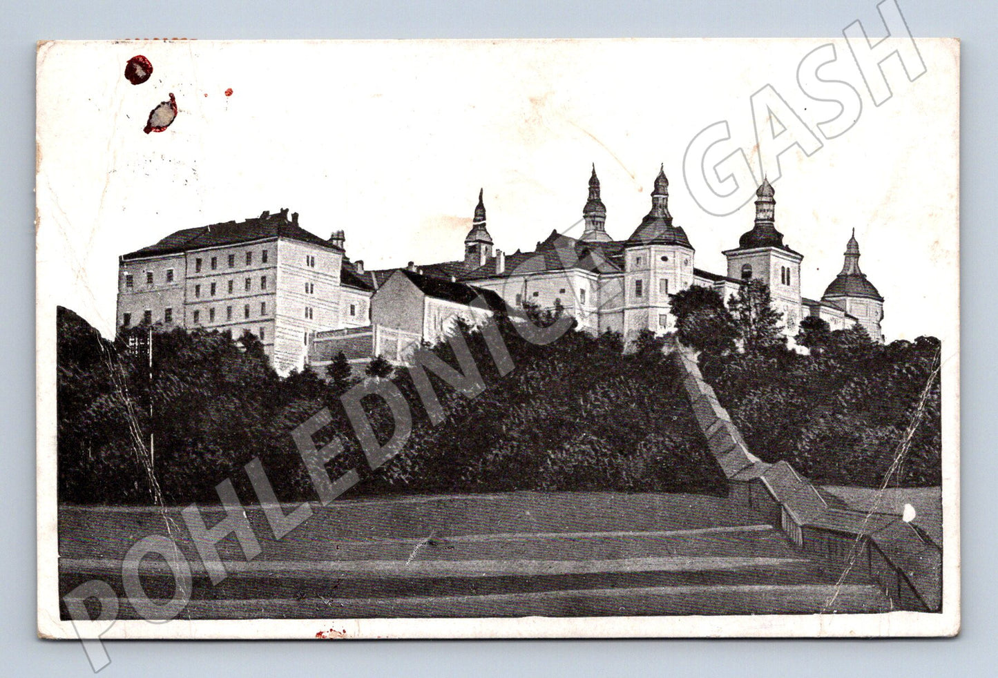 Pohlednice Svatá Hora Příbram klášter 1950 (M30875)