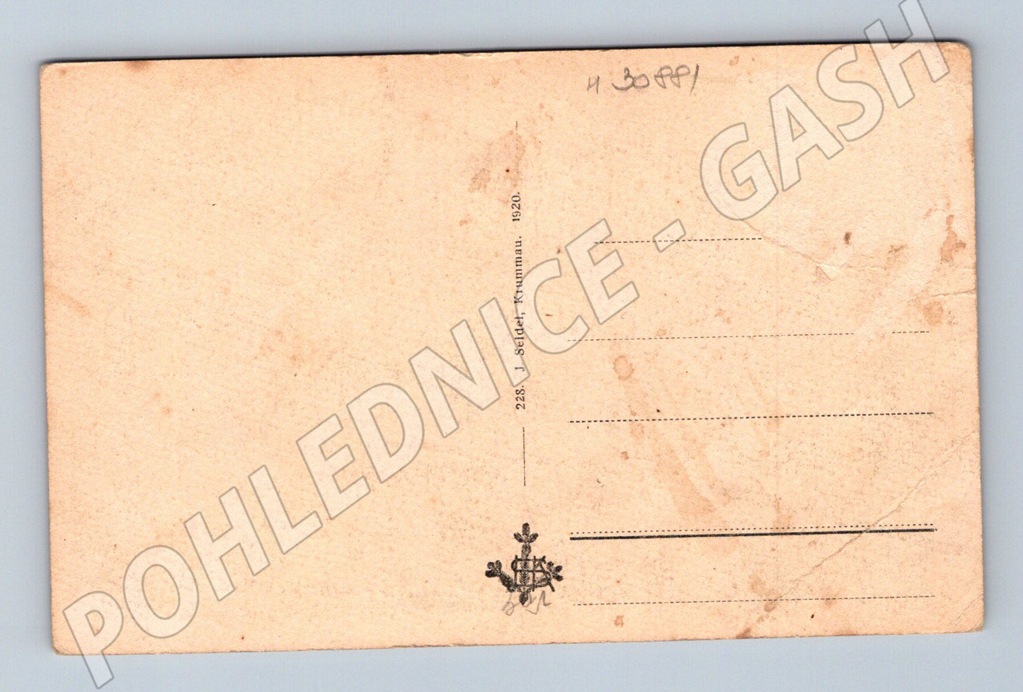 Pohlednice Blöckenstein-Seeplatte Stifter-Denkmal 1920 (M30881)