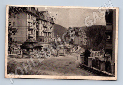 Pohlednice Karlovy Vary Křižíkova ulice 1943 (M30883)