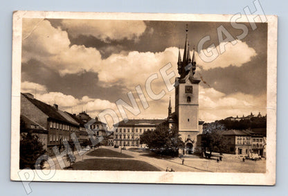 Pohlednice Příbram Masarykovo náměstí 1930 (M30886)