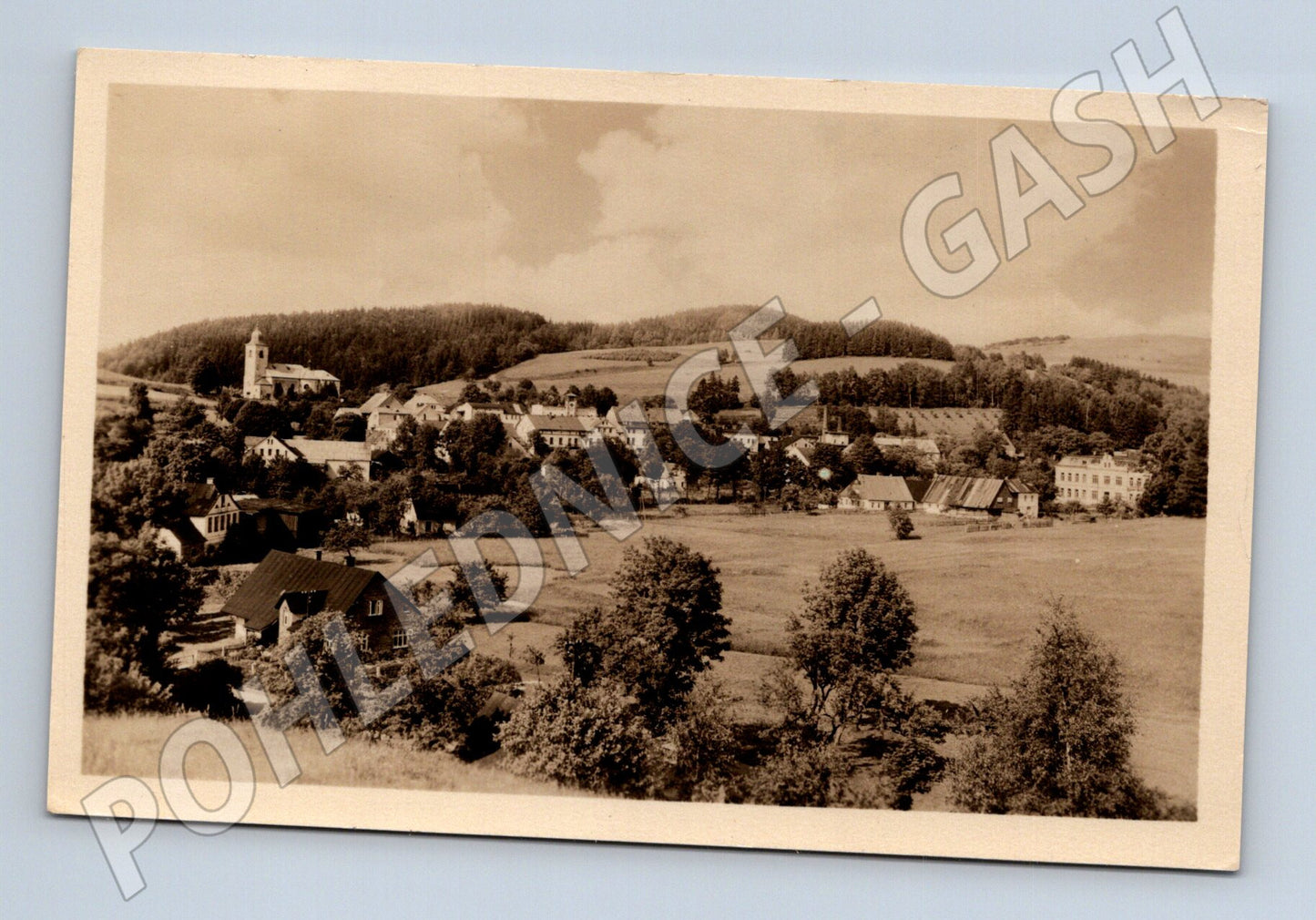 Pohlednice Olešnice v Orlických horách pohled na obec (M30890)