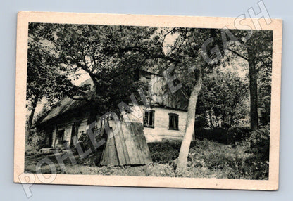 Pohlednice venkovská chalupa stromy (M30893)