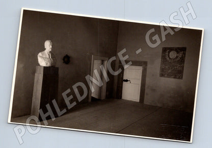 Pohlednice Litomyšl Výstava B. Smetany busta 1924 (M30895)