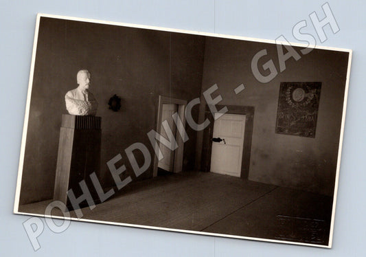 Pohlednice Litomyšl Výstava B. Smetany busta 1924 (M30895)