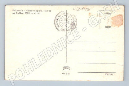 Pohlednice Krkonoše Sněžka Meteorologická stanice (M30896)