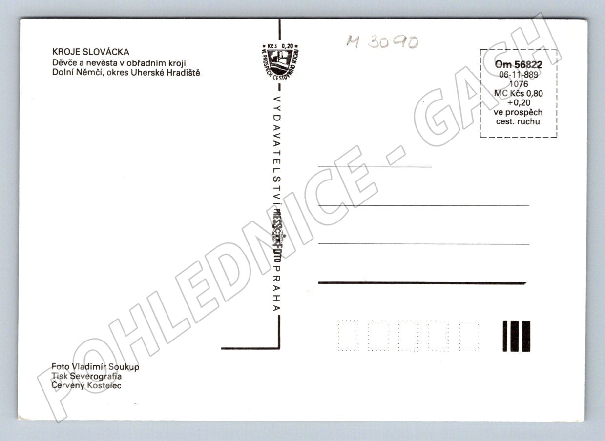 Postcard Lower German girl and bride in ceremonial costume (M3090)