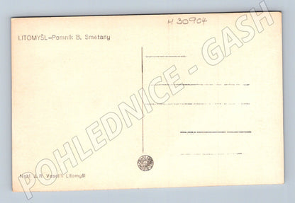 Pohlednice Litomyšl Pomník B. Smetany (M30904)