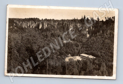 Pohlednice Prachovské skály Chata KČT 1930 (M30916)