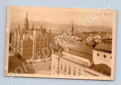 Pohlednice Liberec radnice a městská zástavba (M30919)