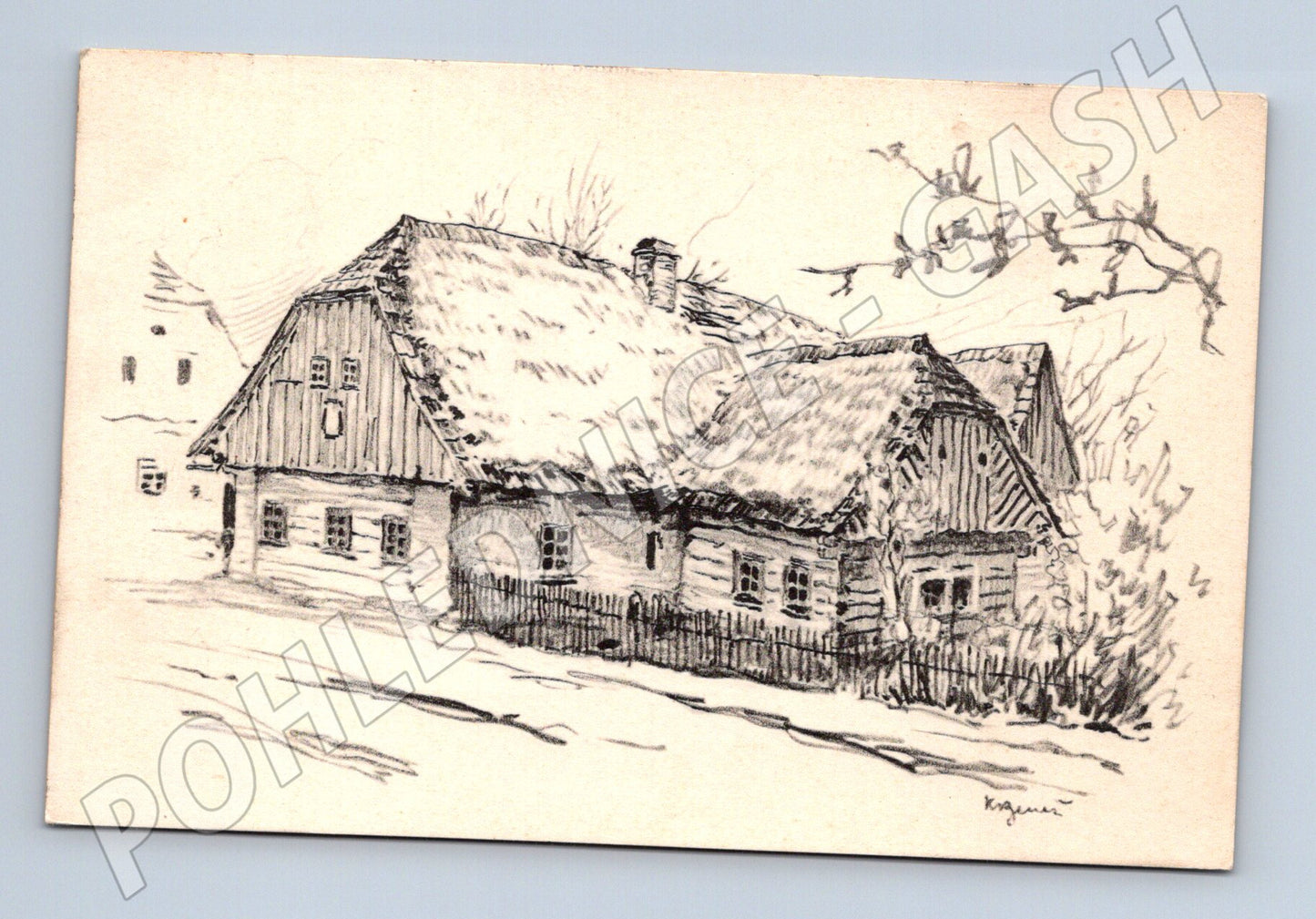 Pohlednice Hronov Jiráskův rodný domek 1934 (M30920)